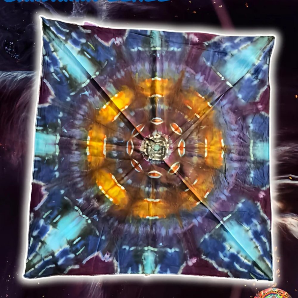 [Hand Dyed] Tie Dye Bandanna